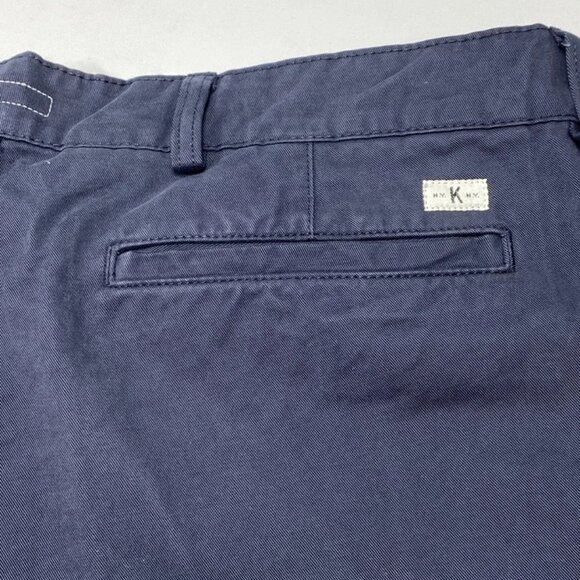 NEW KNICKERBOCKER Single Pleat Trousers Navy Blue Size 36 | Relaxed Tapered - Picture 2 of 8